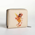 Кошелёк на молнии «Фея огня», отдел для карт, для монет, бежевый - Фото 4
