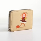 Кошелёк на молнии «Фея осени», отдел для карт, для монет, бежевый - Фото 4