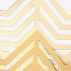 Салфетка новогодняя сервировочная Доляна Снежинка, цвет золото, d 38 см - Фото 3