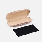 Футляр для очков хлопушка, салфетка, цвет бежевый - фото 22426124