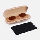 Футляр для очков хлопушка, салфетка, цвет бежевый - фото 22426125