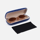 Футляр для очков хлопушка, салфетка, цвет синий - фото 22426180