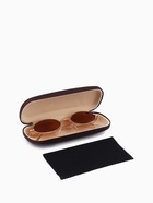 Футляр для очков на хлопушке, с паттерном, размер 16×6×4 см, коричневый - Фото 2