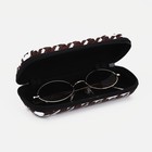 Футляр для очков на молнии, цвет коричневый - фото 22426231