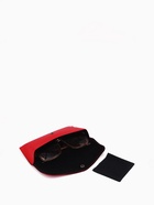 Футляр для очков на кнопке, однотонный, размер 17×4×7 см, красный - Фото 2