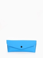 Футляр для очков на кнопке, однотонный, размер 17×4×7 см, голубой - Фото 3