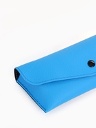 Футляр для очков на кнопке, однотонный, размер 17×4×7 см, голубой - Фото 4