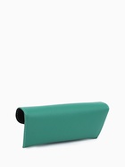 Футляр для очков на кнопке, однотонный, размер 17×4×7 см, зелёный - Фото 3