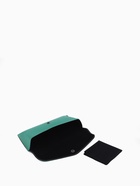 Футляр для очков на кнопке, однотонный, размер 17×4×7 см, зелёный - Фото 4