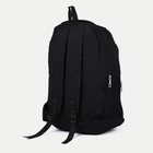 Рюкзак мужской на молнии, 3 наружных кармана, цвет чёрный - Фото 2