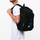 Рюкзак мужской на молнии, 3 наружных кармана, цвет чёрный - Фото 5