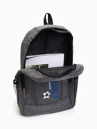 Рюкзак мужской на молнии, 3 наружных кармана, цвет серый 9718399