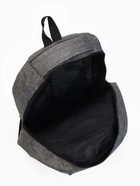 Рюкзак мужской на молнии, 3 наружных кармана, цвет серый 9718399