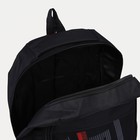 Рюкзак мужской на молнии, 3 наружных кармана, цвет чёрный - Фото 6