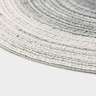 Салфетка сервировочная на стол Доляна «Градиент», d=30 см, цвет серый - Фото 3