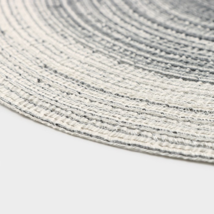 Салфетка сервировочная на стол Доляна «Градиент», d=30 см, цвет серый