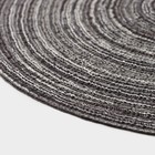 Салфетка сервировочная на стол Доляна «Дуо», d=30 см, коричневая - Фото 4