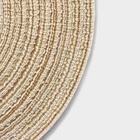 Салфетка сервировочная на стол Доляна «Дуо», d=30 см, бежевая - Фото 8