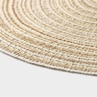 Салфетка сервировочная на стол Доляна «Дуо», d=30 см, бежевая - Фото 9