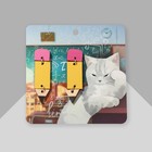 Серьги из дерева «Школа» карандаши, цветные в серебре - Фото 3