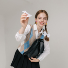 Серьги из дерева «Школа» карандаши, цветные в серебре - Фото 2