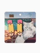 Серьги из дерева «Школа» карандаши, цветные в серебре - фото 121382872