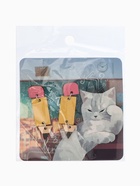 Серьги из дерева «Школа» карандаши, цветные в серебре - фото 121382874