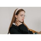 Серьги из дерева «Школа» линейка, цвет чёрно-бежевый в серебре - Фото 2