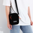 Сумка молодёжная на молнии, с наружным карманом, 15×7×19 см, чёрная - Фото 2