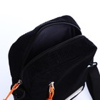 Сумка молодёжная на молнии, с наружным карманом, 15×7×19 см, чёрная - Фото 5