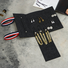 Органайзер для хранения украшений «QF. Дорожный», скручивающийся, 25×11.5×2 см, серый - Фото 5