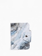 Визитница на кнопке, 24 карты, с принтом, голубая - Фото 2