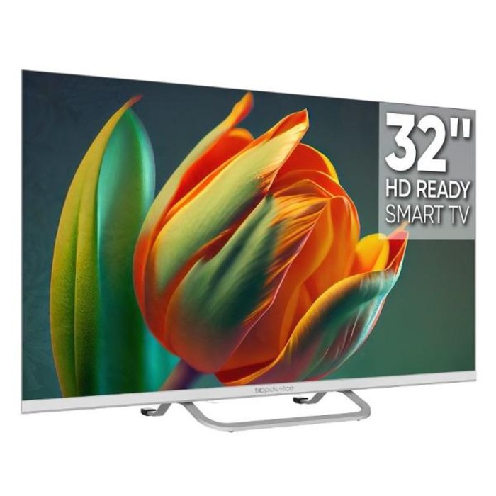 Телевизор Topdevice TDTV32BS04H_WE, 32", 1366x768,DVB-T2/C/S2,HDMI 3, USB 2, Smart TV, белый - фото 51329866