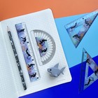 Треугольник 45°, 10 см НappyGraphix "Самокаты", пластиковый - фото 23571093