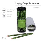 Карандаш чернографитный BrunoVisconti HappyGraphix JUMBO "Химия", 4В, трёхгранный - Фото 3