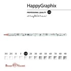 Карандаш чернографитный BrunoVisconti HappyGraphix JUMBO "Самолётики. Паттерн", НВ, трёхгранный (комплект 11 шт) - фото 22568202