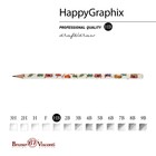 Карандаш чернографитный BrunoVisconti HappyGraphix JUMBO "Яркие совы", НВ, трёхгранный 9874726 - фото 16973766