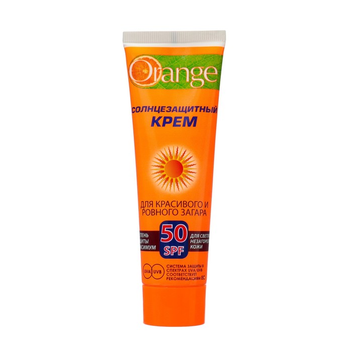 Крем солнцезащитный Orange для загара SPF 50, 90 мл - Фото 1