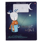 Тетрадь 12 листов в линию MAGIC NIGHT, обложка мелованный картон, фольгирование, МИКС (комплект 10 шт) - фото 24252720