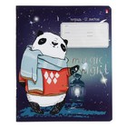 Тетрадь 12 листов в линию MAGIC NIGHT, обложка мелованный картон, фольгирование, МИКС (комплект 10 шт) - фото 24252723