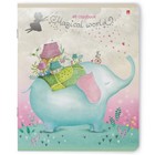 Тетрадь 48 листов в клетку "Волшебные миры", мелованный картон, soft touch, фольга серебро, блок 70 г/м2, МИКС - фото 22568313