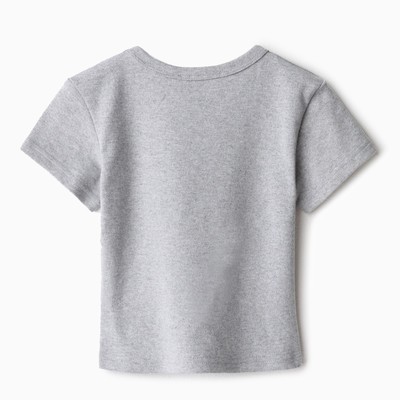 Футболка детская KAFTAN: Basic line, серая, размер 28 (86-92 см)