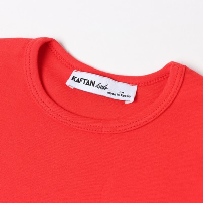 Футболка детская KAFTAN: Basic line, размер 30 (98-104 см), красный