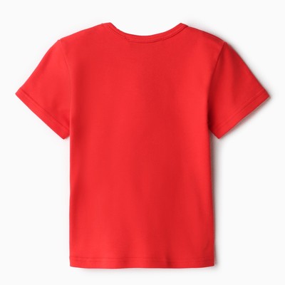 Футболка детская KAFTAN: Basic line, размер 30 (98-104 см), красный