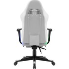 Кресло игровое DEFENDER Watcher, до 120 кг, подставка для ног, подсветка, иск. кожа, белое - Фото 6