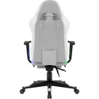 Кресло игровое DEFENDER Watcher, до 120 кг, подставка для ног, подсветка, иск. кожа, белое - фото 22426488