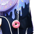 Ранец школьный Стандарт, 33 х 25 х 13 см, Grizzly RAm-384, + мешок для обуви, чёрный/бирюзовый - фото 25325853