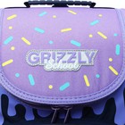 Ранец школьный Стандарт, 33 х 25 х 13 см, Grizzly RAm-384, + мешок для обуви, чёрный/бирюзовый - фото 25325854
