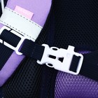 Ранец школьный Стандарт, 33 х 25 х 13 см, Grizzly RAm-384, + мешок для обуви, чёрный/бирюзовый - фото 25325856