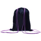 Ранец школьный Стандарт, 33 х 25 х 13 см, Grizzly RAm-384, + мешок для обуви, чёрный/бирюзовый - фото 25325857